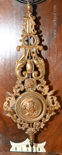 &ldquo;RA&rdquo; Regulator with Repousse Pendulum ~ Antique Clocks Guy