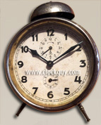 Gustav Becker Alarm Clock for the Russian/East European Market ~ Antique Clocks Guy