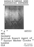 Gustav Becker English Export Logo