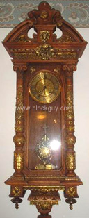 Gustav Becker - Fancy RA Regulator - Antique Clocks Guy