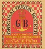 Gustav Becker Label ~ Antique Clocks Guy