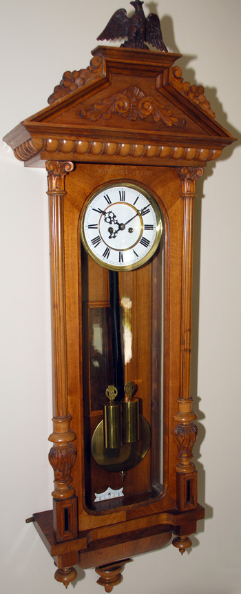Gustav Becker 2-Wt Vienna Regulator, c.1874 ~ Antique Clocks Guy