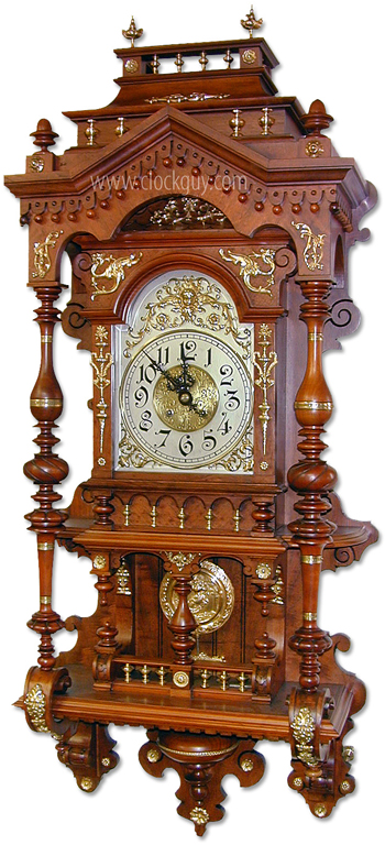 Gustav Becker Open-Well Clock (easily mistaken as Lenzkirch) ~ Antique Clocks Guy