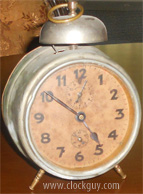 Gustav Becker Alarm Clock, c.1931 ~ Antique Clocks Guy