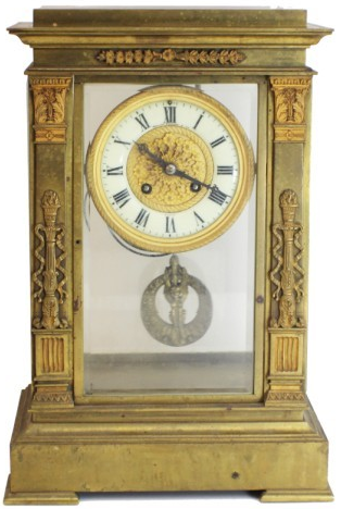 Bigelow Kennard & Co. French "Egyptian Revival"-Style Crystal Regulator ~ Antique Clocks Guy