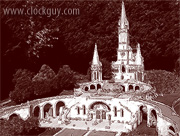 Lourdes Basilica, France ~ Antique Clocks Guy
