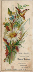 Cook & Jaques Tradecard ~ Antique Clocks Guy