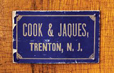 Cook & Jaques Business Sign ~ Antique Clocks Guy