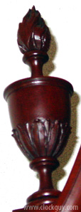Durfee "flame" finial - Antique Clocks Guy