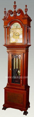 Durfee Pattern 18 Variant in Mahogany with "Flame" Finials ~ Antique Clocks Guy