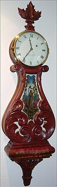 Elmer O. Stennes Lyre Banjo - Antique Clocks Guy