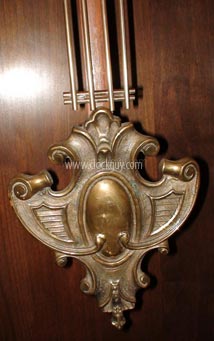 Gazo San Juan Bautista Cast Brass Pendulum Bob - Antique Clocks Guy