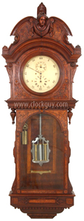 George A. Jones Large Wall Regulator ~ Antique Clocks Guy