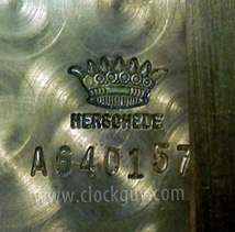 Herschede 250 Movement Serial Number ~ Antique Clocks Guy