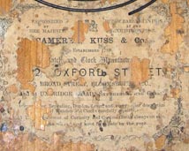 Camerer and Kuss Oxford St Label - Antique Clocks Guy