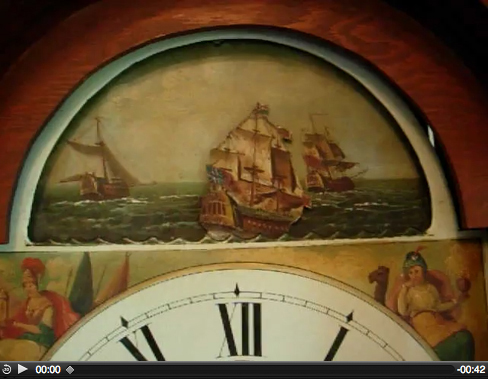 Click to view rocking ship movie ~ Antique Clocks Guy