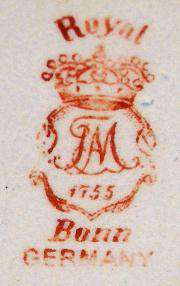 Royal Bonn Germany - Trademark - Antique Clocks Guy