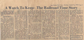 Railroad Time Story ~ Antique Clocks Guy