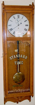 Seth Thomas Regulator No. 17 in Oak - Antique Clocks Guy