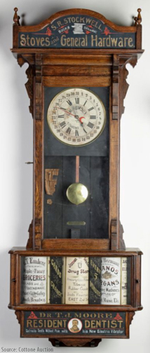 Sidney Advertising Clock Co - Antique Clocks Guy