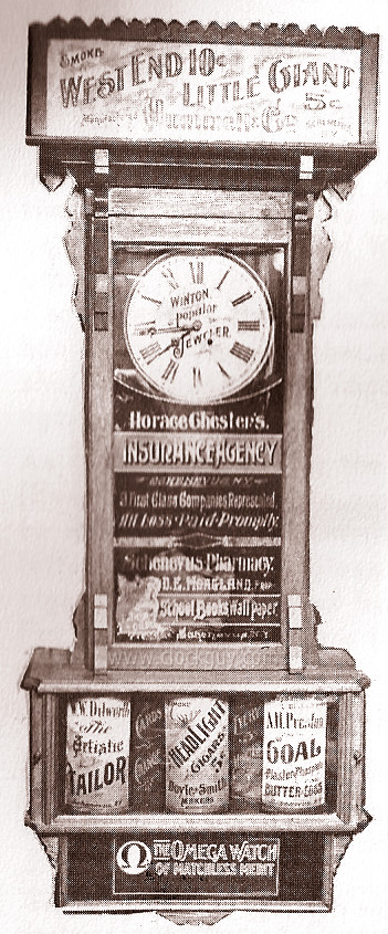 Original Sidney Advertising Clock Print Advertisement ~ Antique Clocks Guy