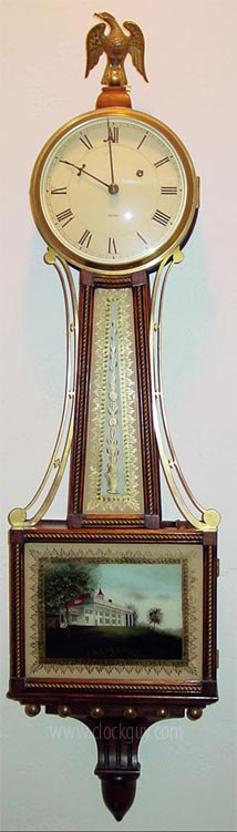 Waltham "Mt Vernon" Weight-Driven Banjo Clock - Antique Clocks Guy