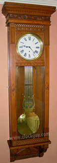 Waterbury Regulator No. 7 in Oak ~ Antique Clocks Guy Reference Library