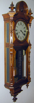 Welch Regulator No. 5 in Walnut - Antique Clocks Guy Reference Library