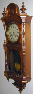 Welch Regulator No. 4 in Walnut - 30-Day Movement - Antique Clocks Guy Reference Library