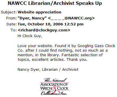 Antique Clocks Guy Testimonial - NAWCC