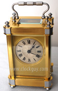 French Carriage Clock with Silver Trimmings ~ Antique Clocks Guy