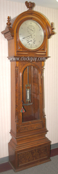 U.S. Clock Co Regulator "B" with Astronomical Dial ~ Antique Clocks Guy