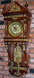 Ansonia "Hanging Antique" in Mahogany - Antique Clocks Guy