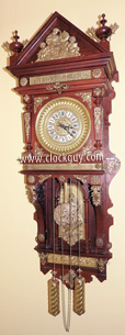 Ansonia "Hanging Antique" in Mahogany ~ Antique Clocks Guy
