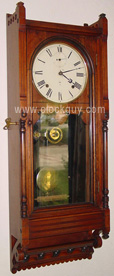 Sethh Thomas Queen Anne Regulator in Cherry - Antique Clocks Guy