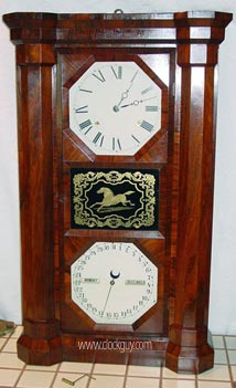 Seth Thomas Empire Calendar Clock - Antique Clocks Guy